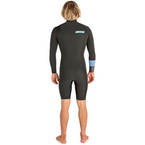 2019 Rip Curl Mens Aggrolite 2mm Chest Zip Long Sleeve Shorty Wetsuit Teal WSP6HM